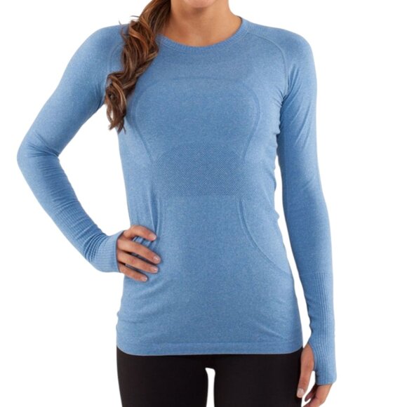 Lululemon Run: Swiftly Tech Long Sleeve Limitless Blue Rel: 1/13 Women's size 4 - Picture 3 of 16